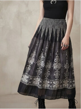 Anthropologie lapis Midi Maxi Whimsygoth Skirt Tube Dress One Size Fits L-XL